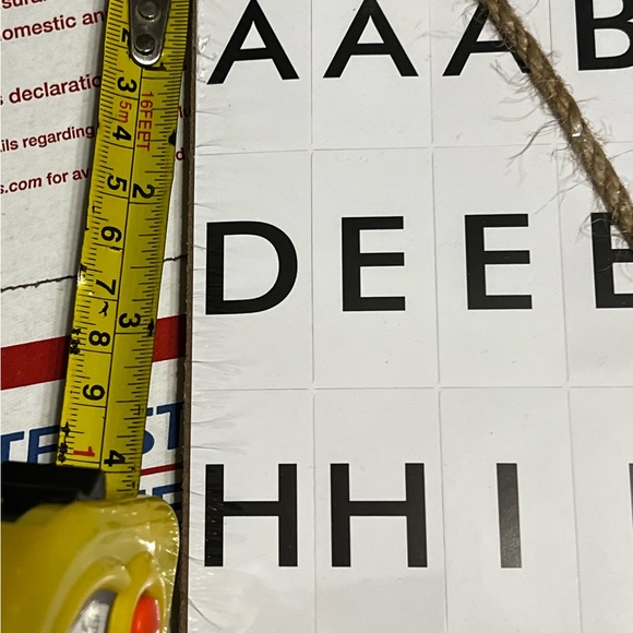 New MDF Hanging DIY Letter Board Wall Decor, 7.87 in x 6.69 in - Picture 11 of 12